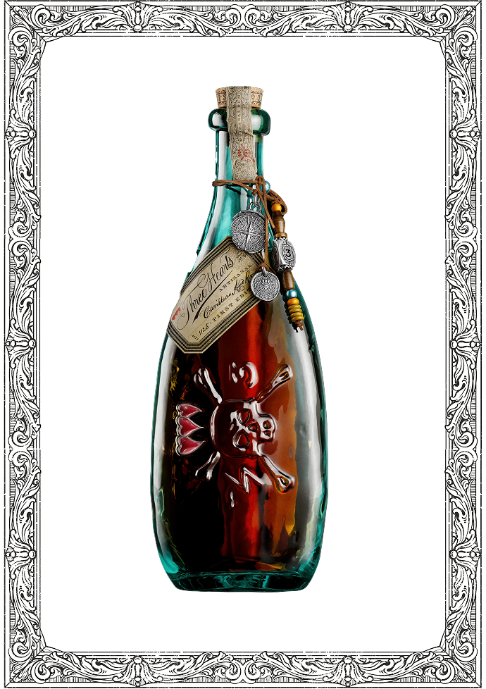 Three Hearts Rum, First Edition